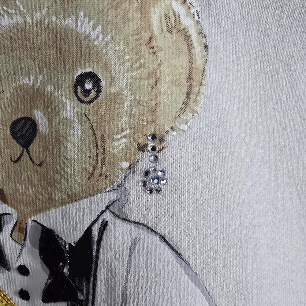 Polo Ralph Lauren bear cropped sweatshirt Medium - Picture 6 of 11